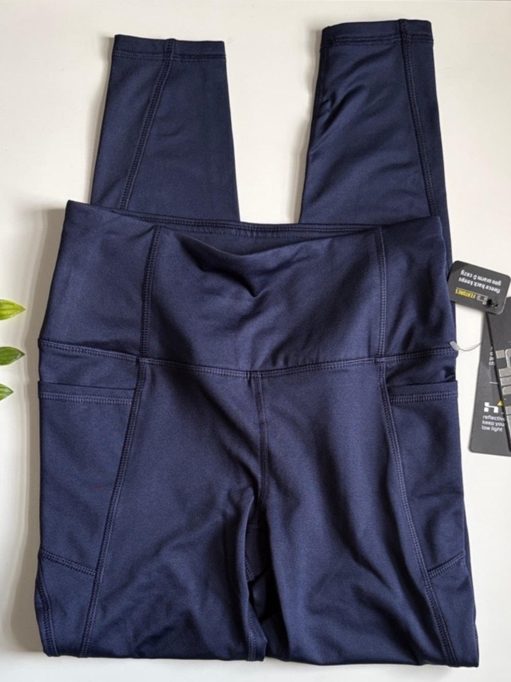 NWT hind women’s dark navy blue leggings - Picture 2 of 6
